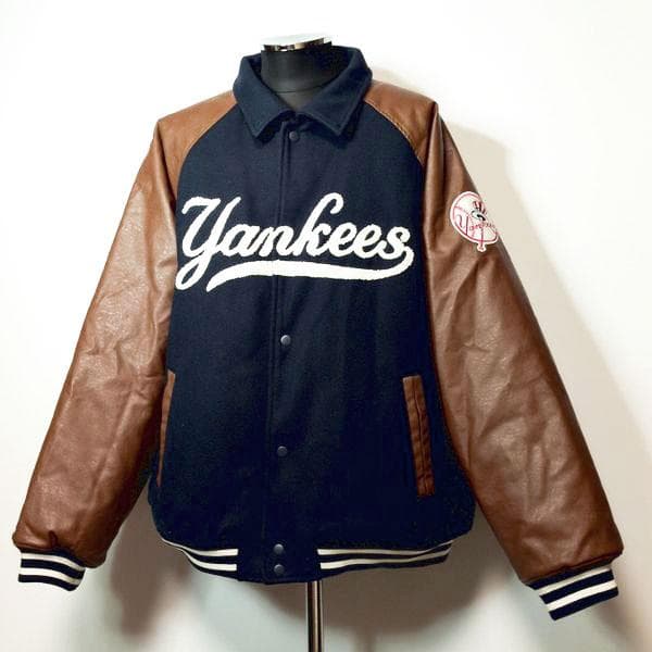 ヤンキース ペルーシュ スタジャン XL ジャケット ワッペン Perushu