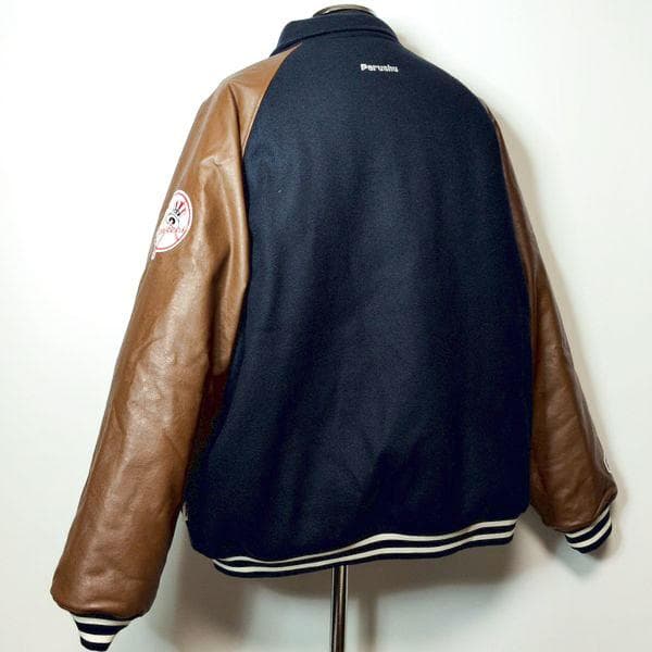 ヤンキース ペルーシュ スタジャン XL ジャケット ワッペン Perushu