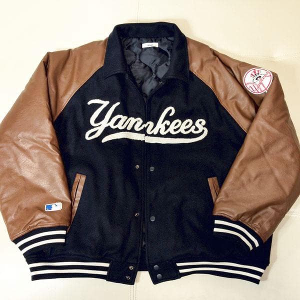 ヤンキース ペルーシュ スタジャン XL ジャケット ワッペン Perushu