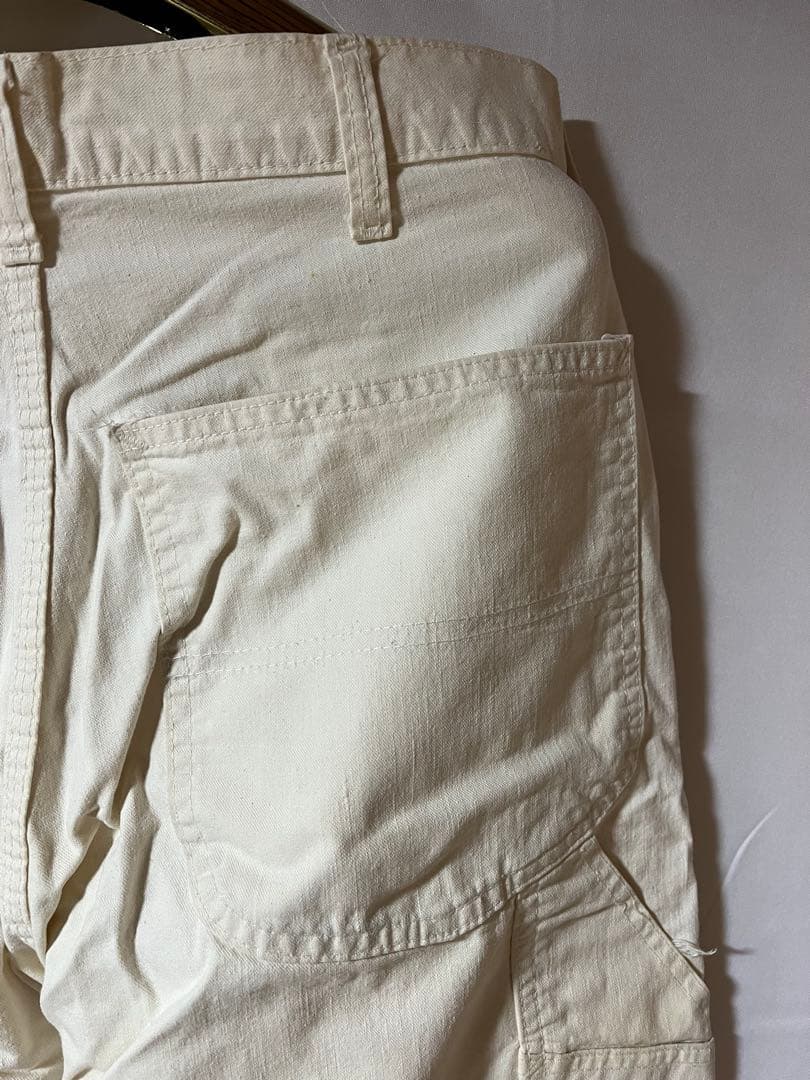 70s USA製 Lee ホワイトカーゴパンツ