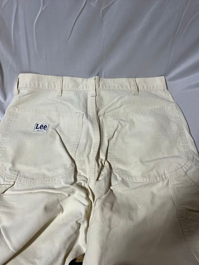 70s USA製 Lee ホワイトカーゴパンツ
