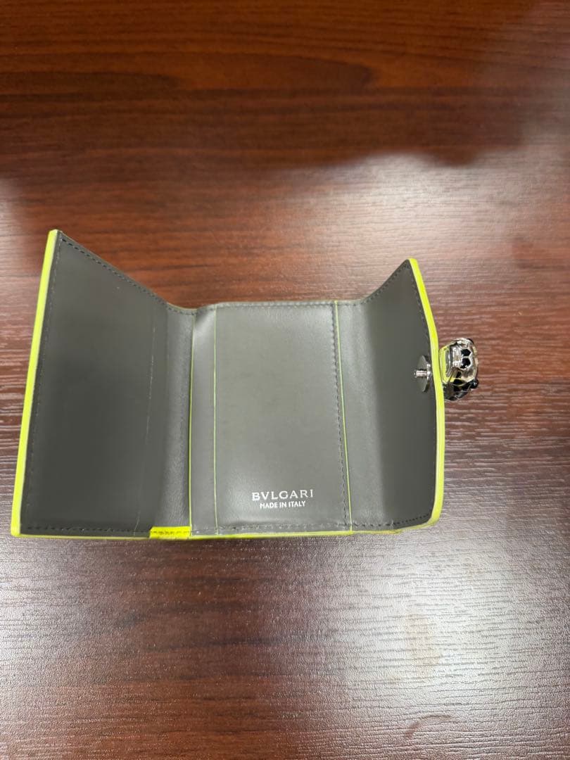 BVLGARI FRGMT 三つ折り財布 グレー