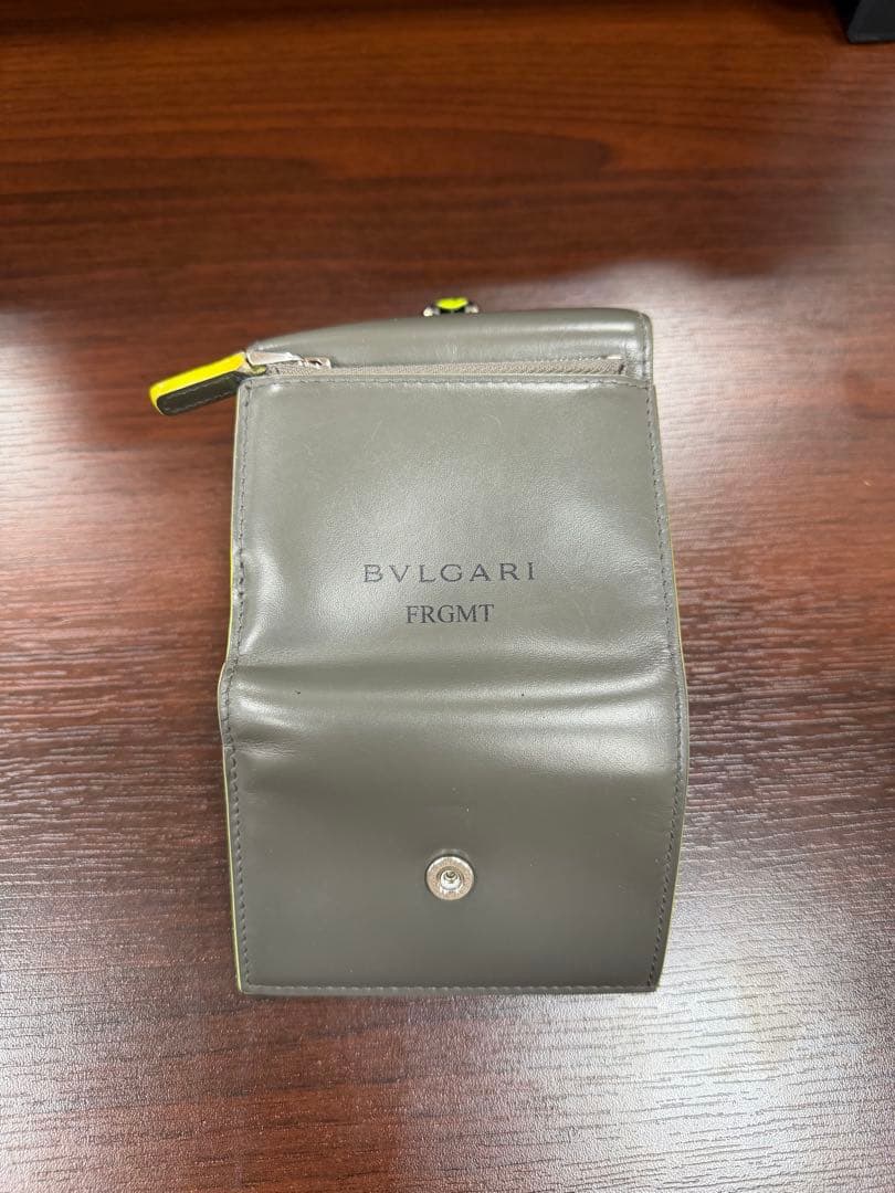 BVLGARI FRGMT 三つ折り財布 グレー
