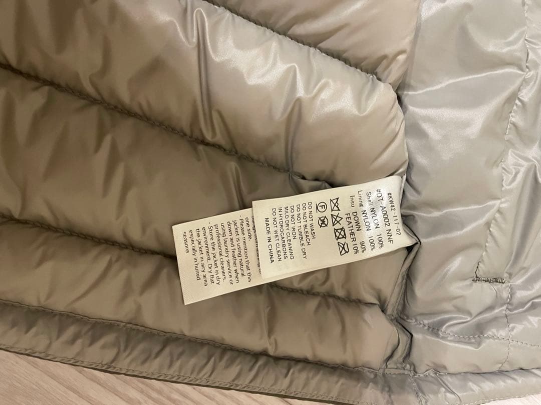 【美品】今季DANTONダントン　インナーダウンベスト　クルーネック