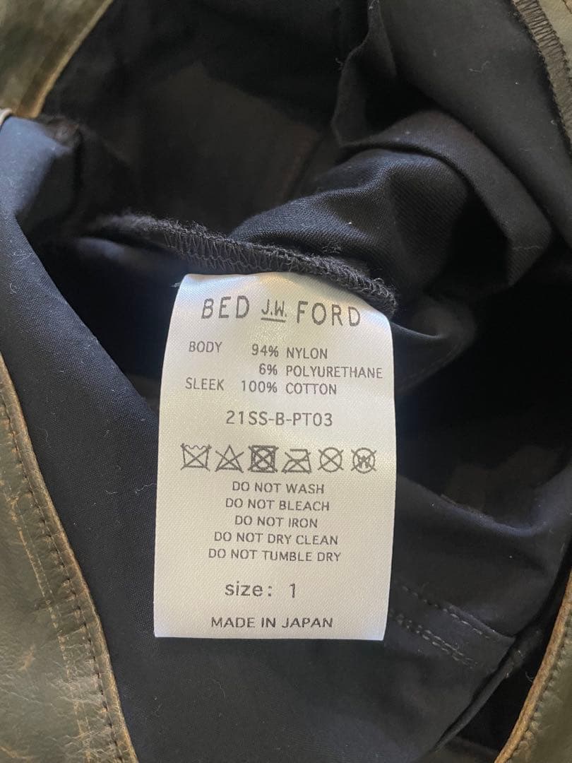 パンツ BED j.w. FORD SS21 pants