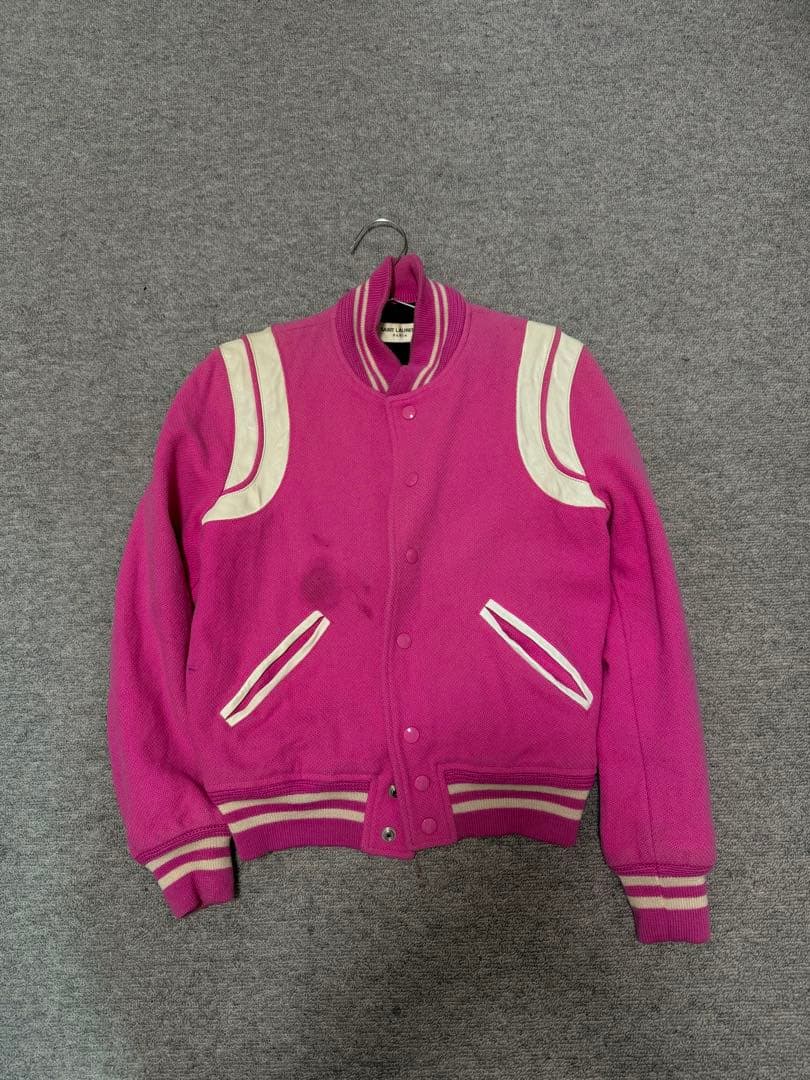 超希少　サンローランテディジャケット36 ピンク色