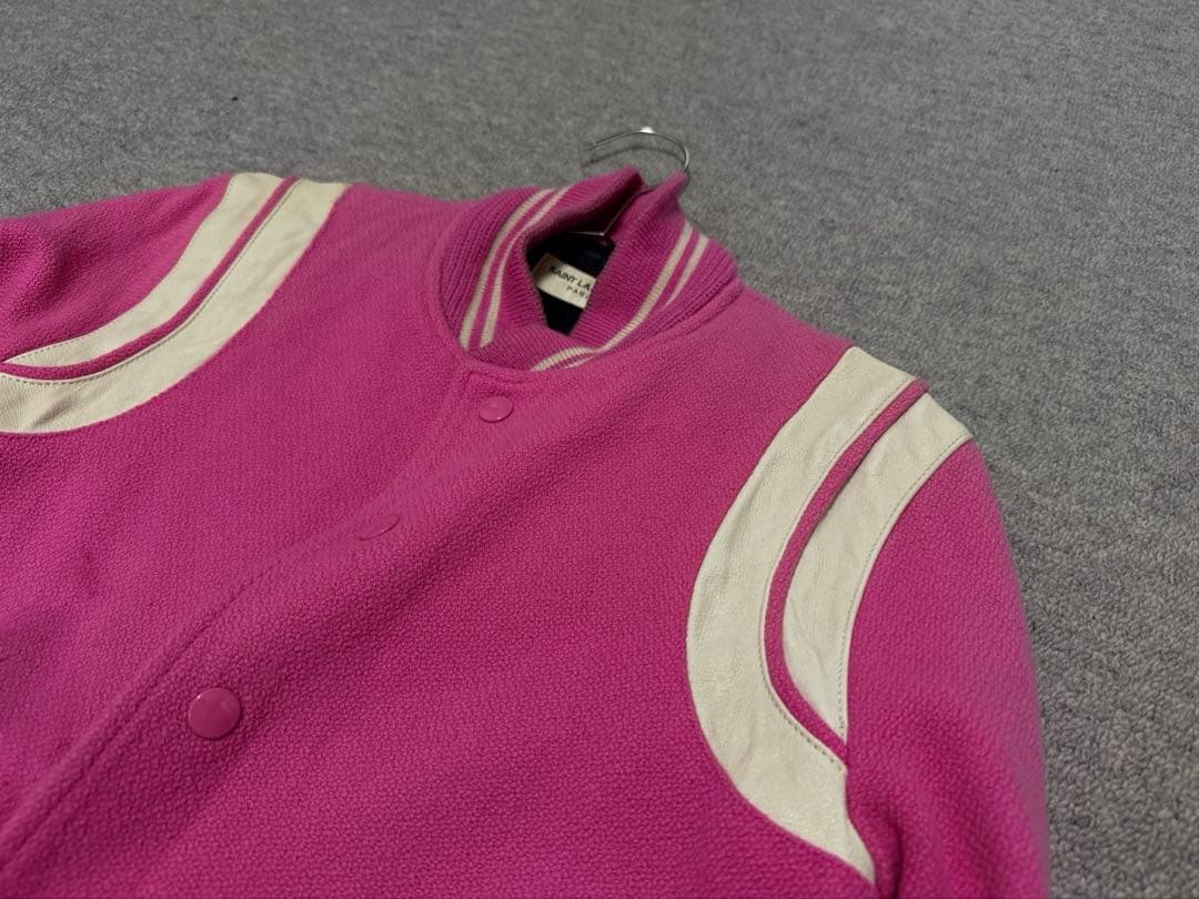 超希少　サンローランテディジャケット36 ピンク色