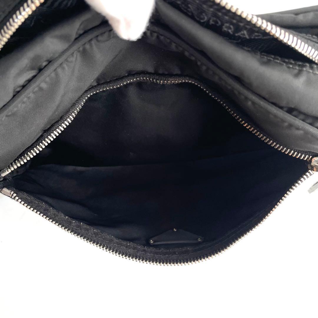 【極美品〜美品】プラダ ショルダーバッグ カメラバッグ ナイロン×レザー
