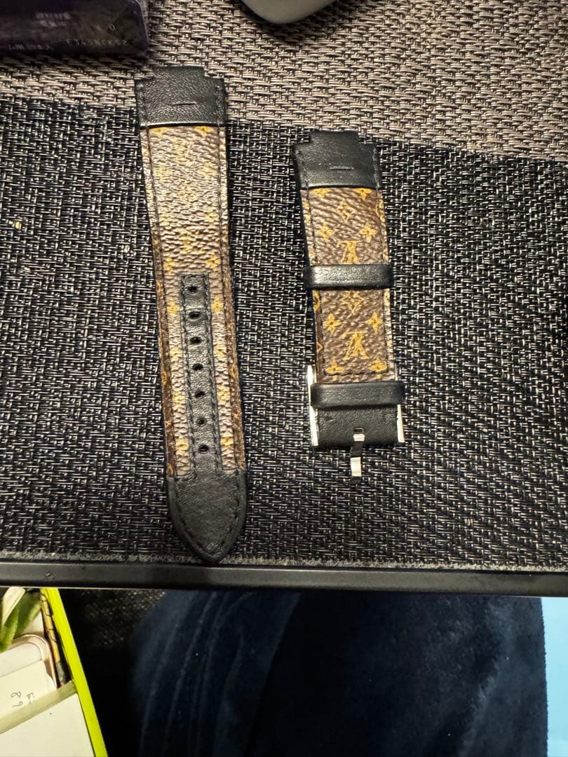 ルイ・ヴィトン レザー 時計ベルト 2本セット