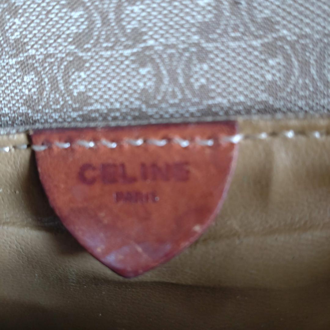 CELINE セリーヌ ヴィンテージ マカダム柄 ショルダーバッグ PVC ミニ