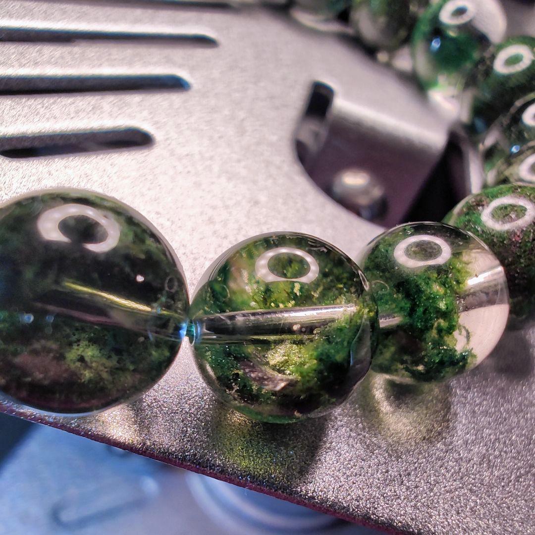 虹◆グリーンガーデンクォーツ 庭園水晶 12ミリ K00690