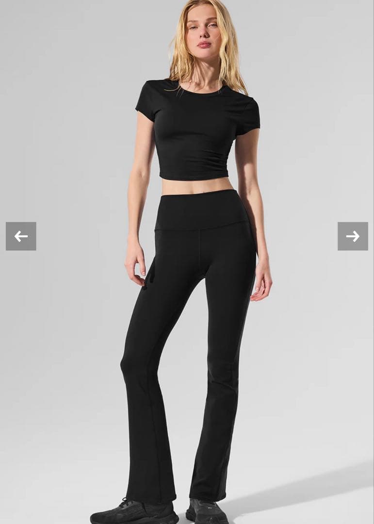 パンツ alo AirbrushHigh-Waist7/8BootcutLegging