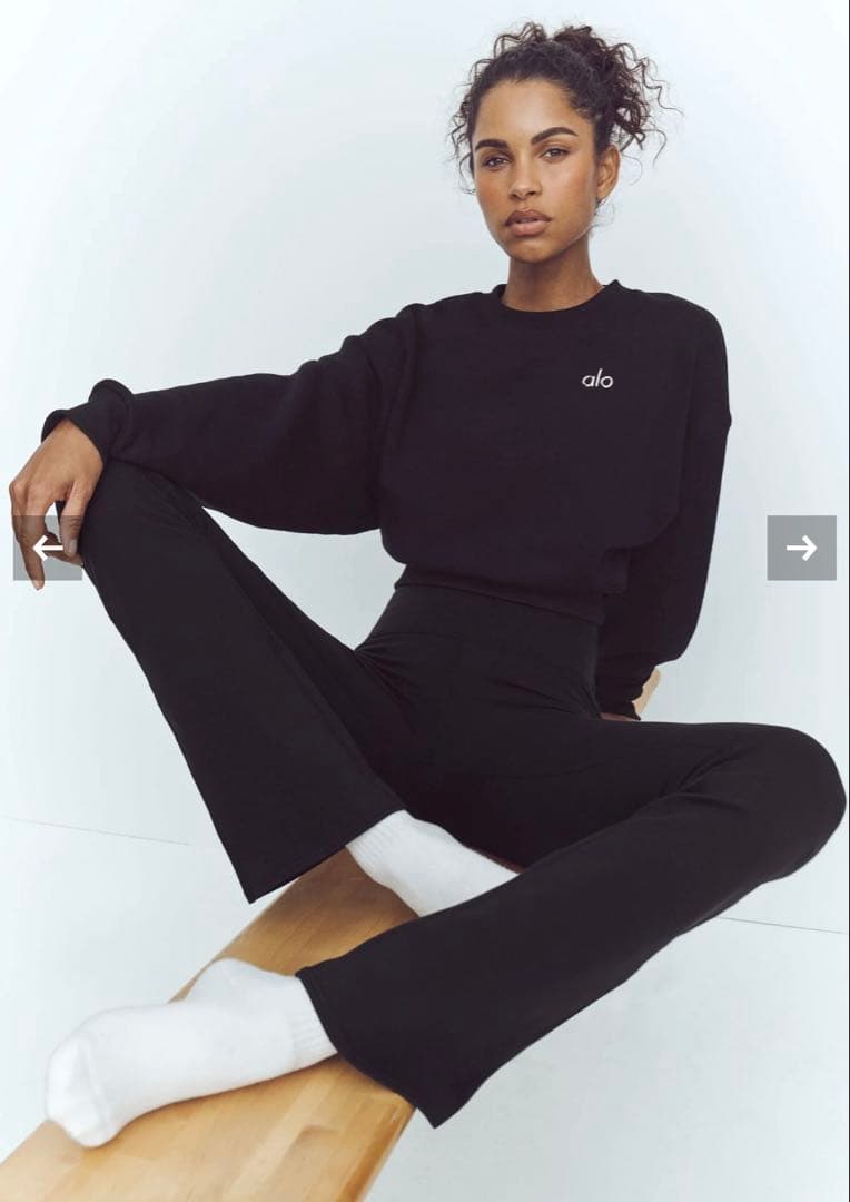 パンツ alo AirbrushHigh-Waist7/8BootcutLegging