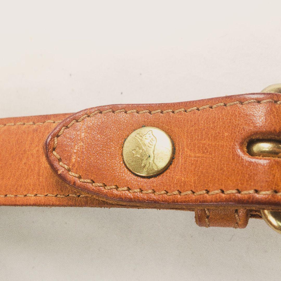 IL BISONTE ブラウンショルダーバッグ