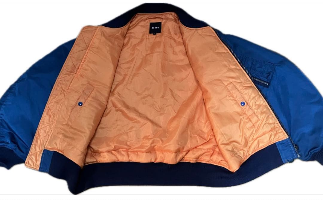 リラックスフィット THERMOLITE(R) MA-1 （撥水）BEAMS 青