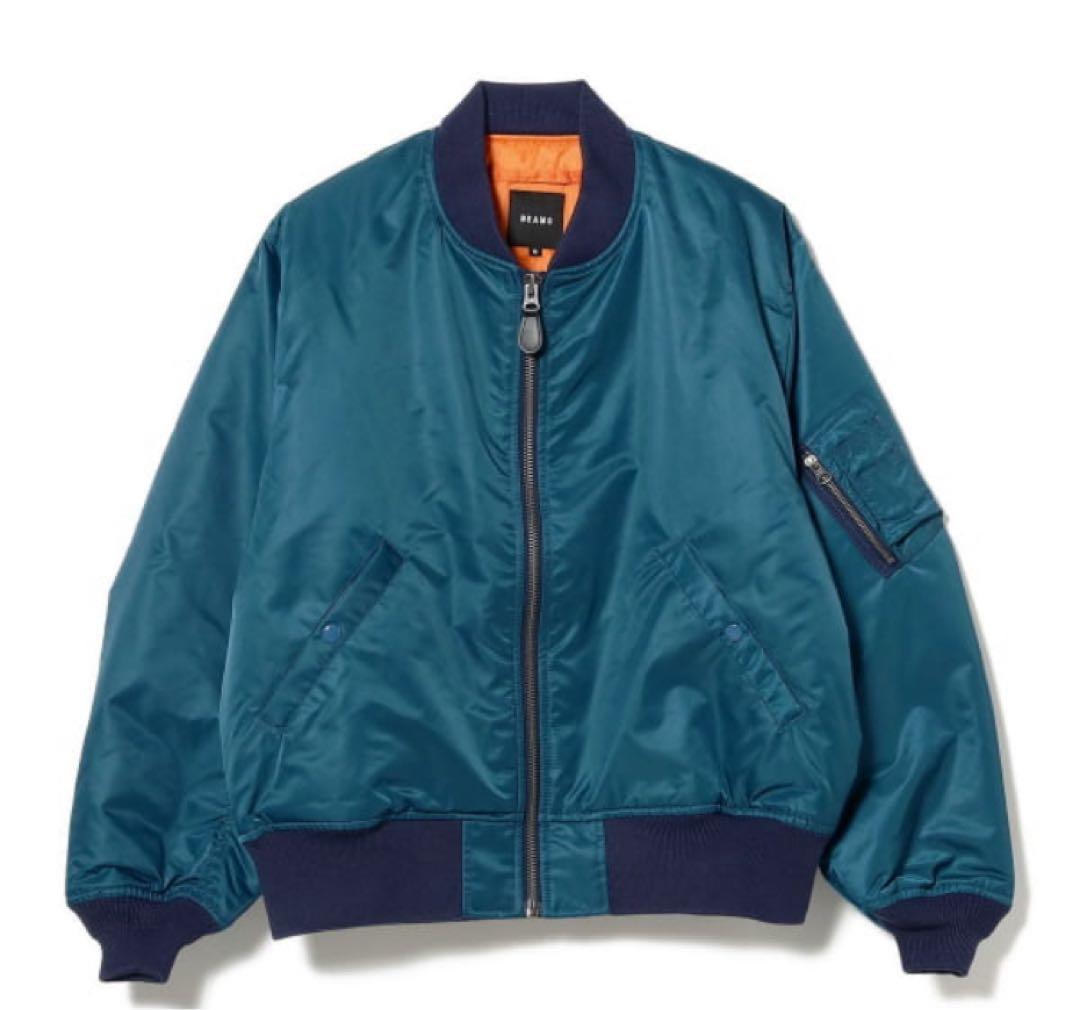 リラックスフィット THERMOLITE(R) MA-1 （撥水）BEAMS 青