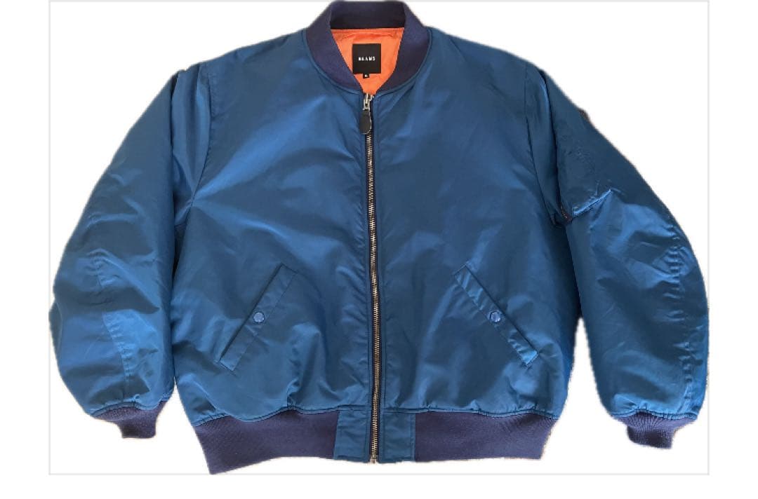 リラックスフィット THERMOLITE(R) MA-1 （撥水）BEAMS 青