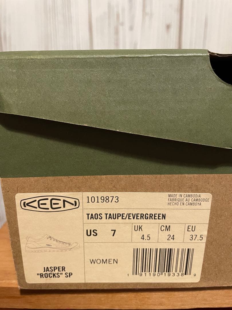 keen ジャスパー ロックス エスピー スニーカー 24cm グリーン