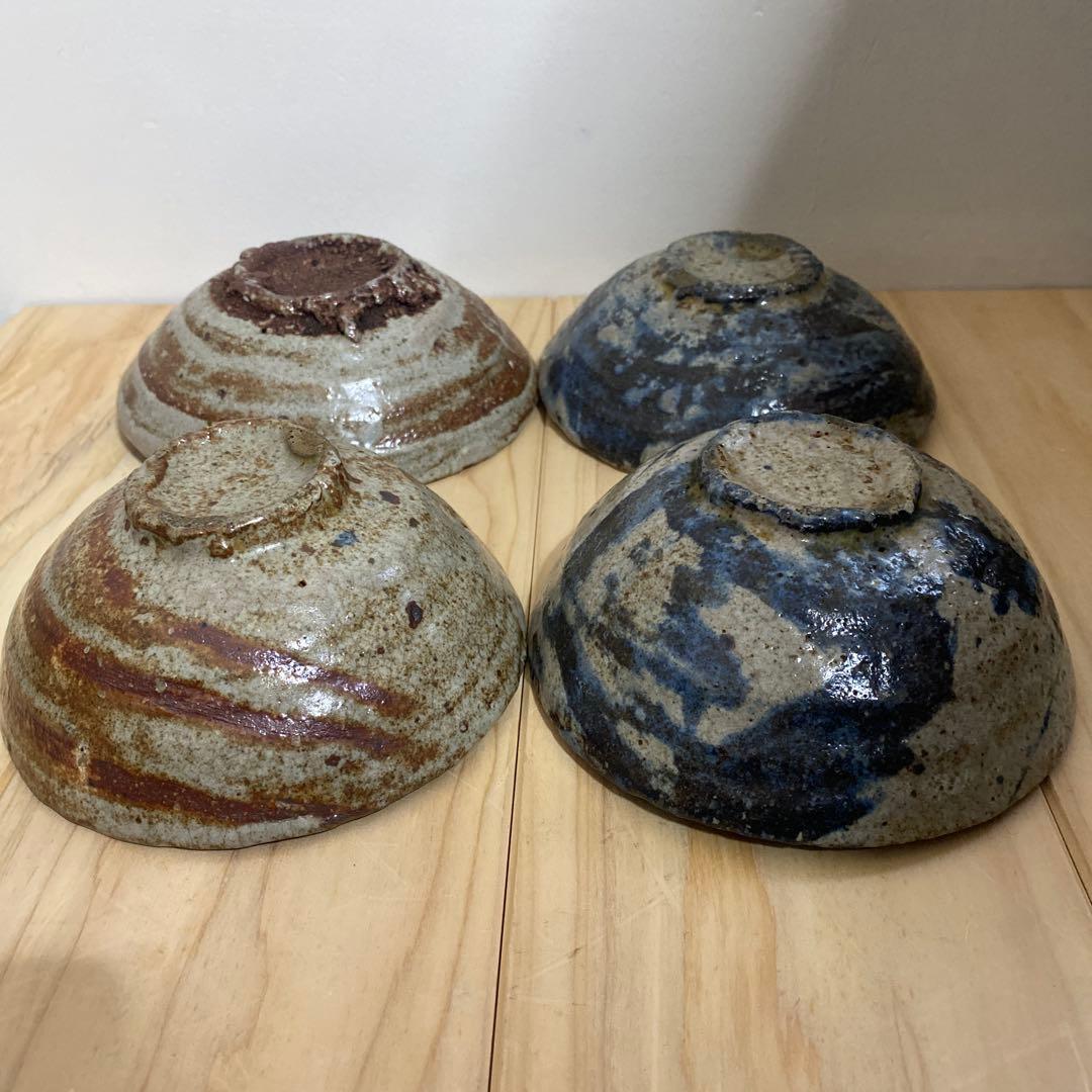 小野哲平　茶碗×4
