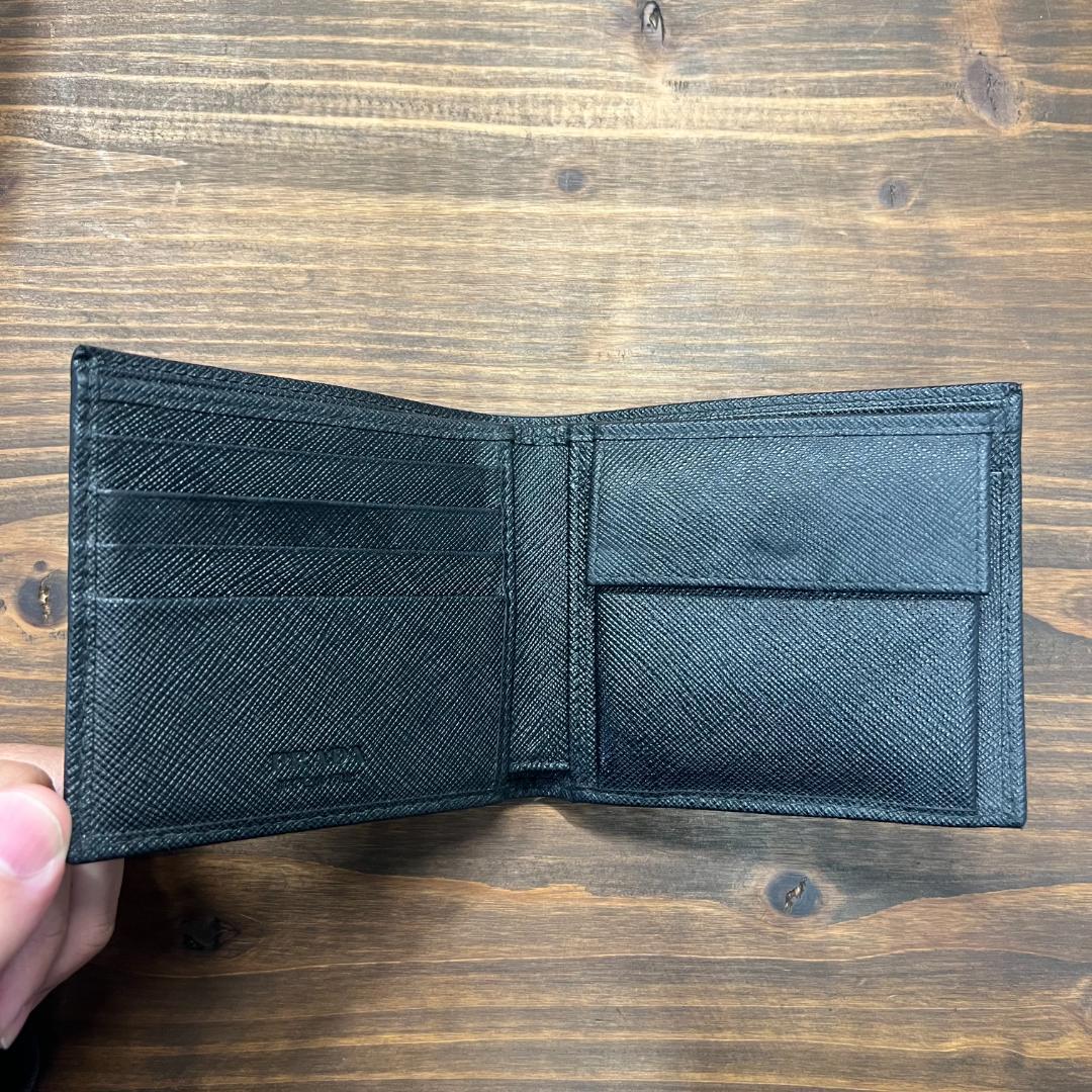 【極美品】22年横浜そごう購入 PRADA サフィアーノ財布 2MO738 完備
