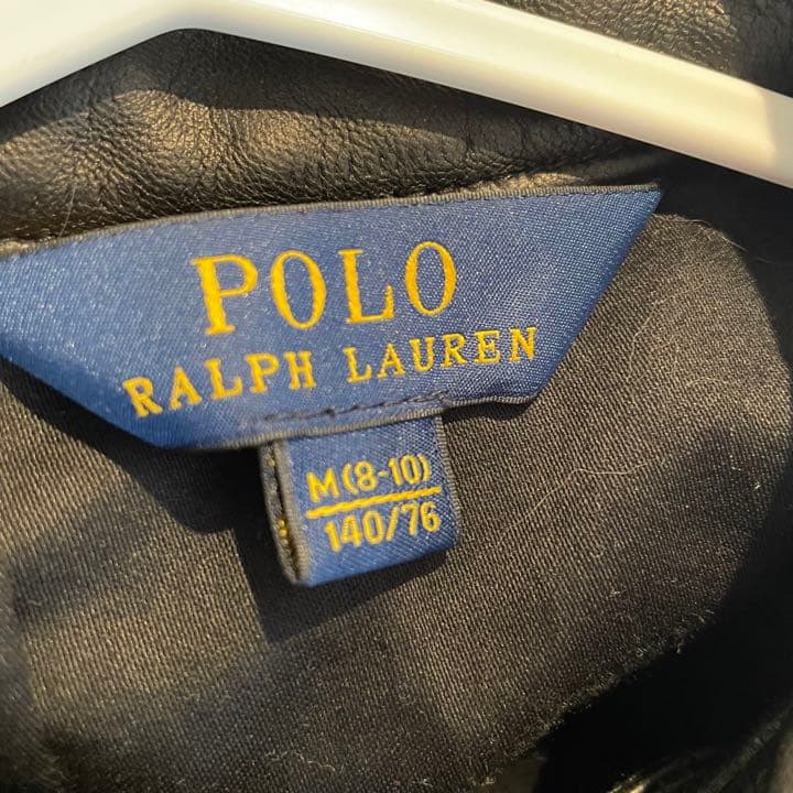 【最終出品】★ポロラルフローレン★本革ライダースジャケット140