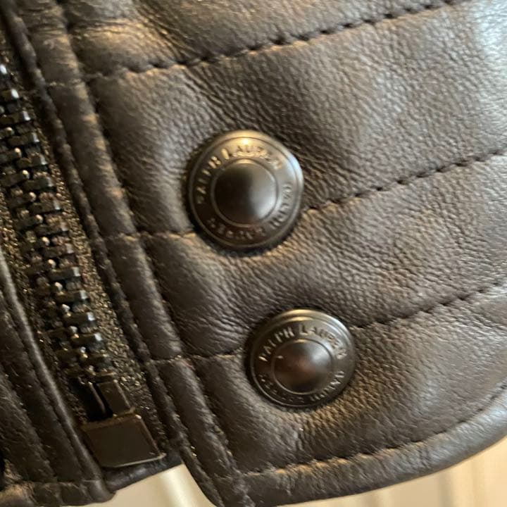 【最終出品】★ポロラルフローレン★本革ライダースジャケット140