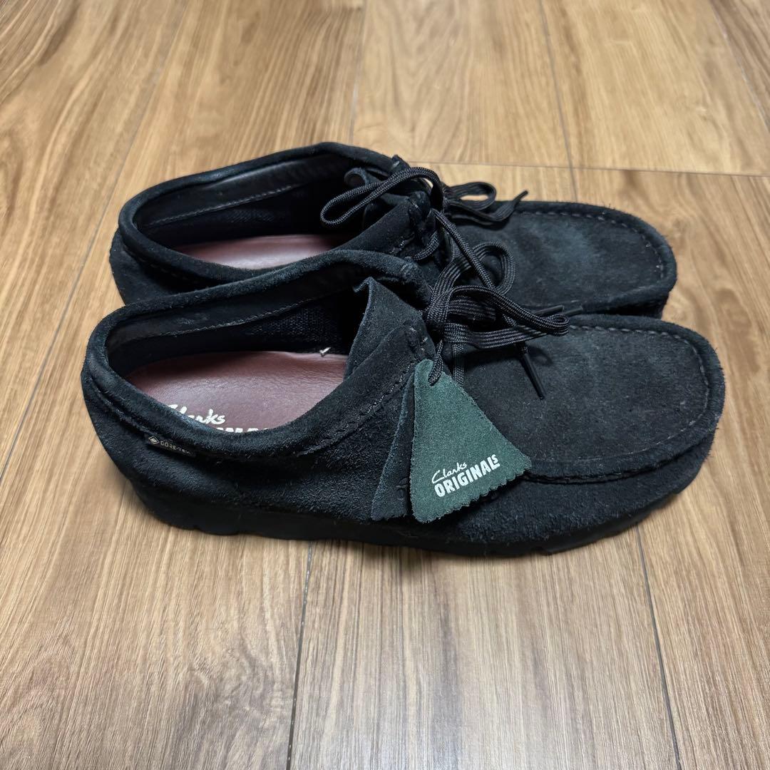 Clarks ワラビーゴアテックス ブラックスエード UK6.5
