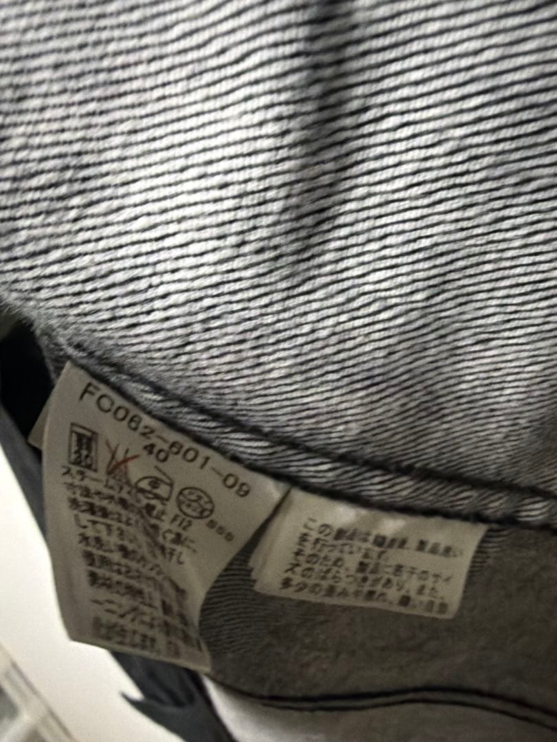 バーバリー ノバチェック付 ブラックデニム Gジャン 40