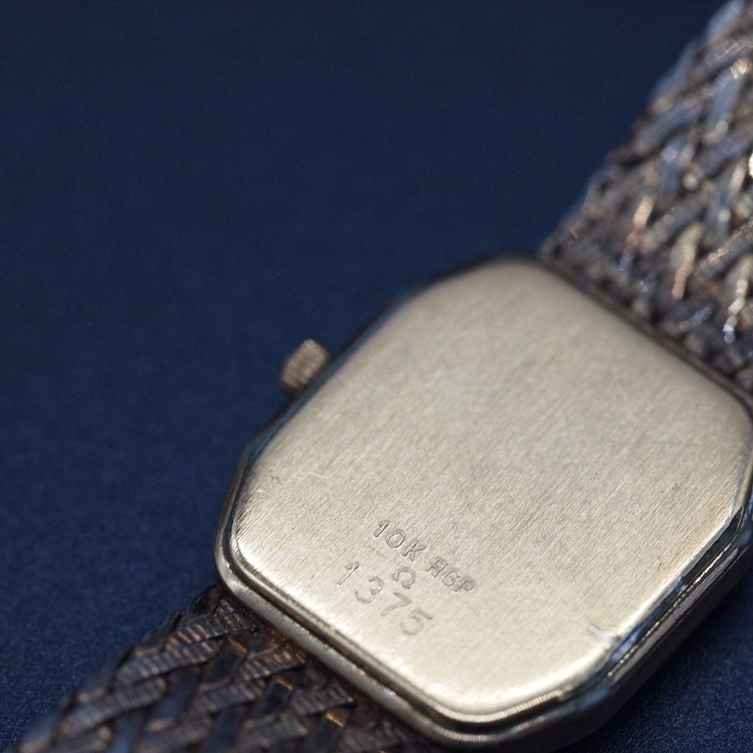 オメガ デヴィル 10K RGP ゴールド文字盤 レディース 手巻き 不動