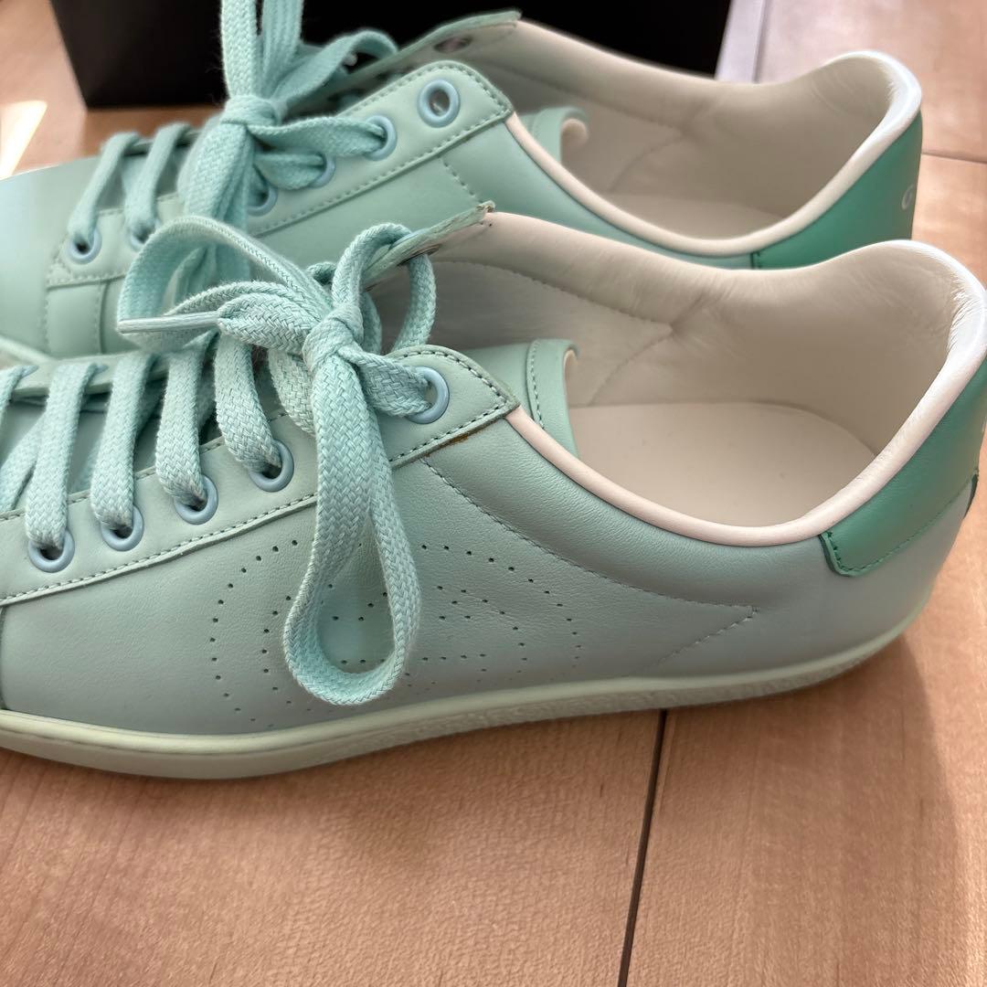 リGUCCI ミントグリーン スニーカー　新品　24センチ
