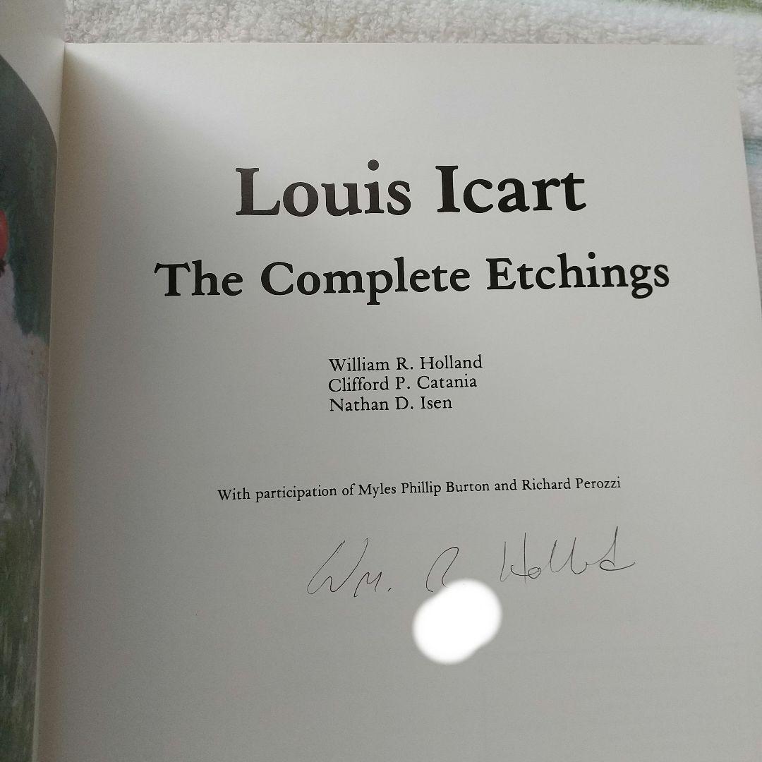 ルイ・イカール　エッチング全集　アールデコ英語版　著者サイン　大型ハードカバー