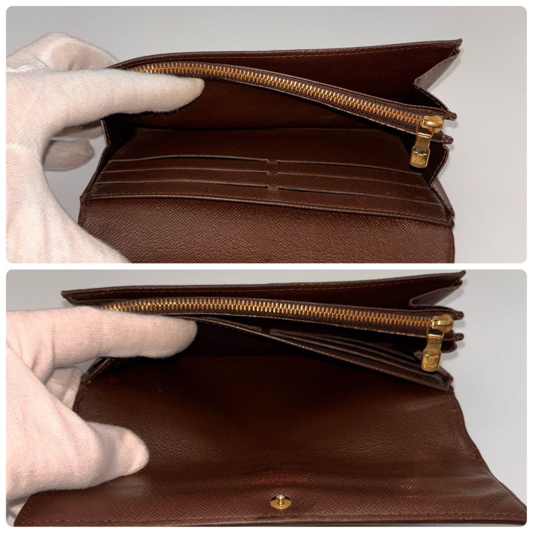 【鑑定済み】ルイヴィトン✨ダミエ 長財布 10枚✨ポルトフォイユサラ