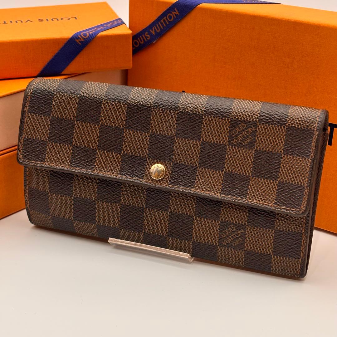 【鑑定済み】ルイヴィトン✨ダミエ 長財布 10枚✨ポルトフォイユサラ