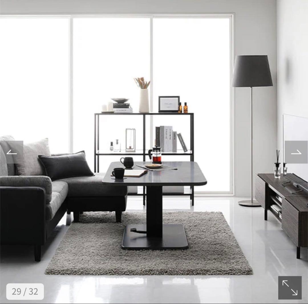 かずお RASIK昇降式テーブル 『Lyfka リフカ』 ストーングレー