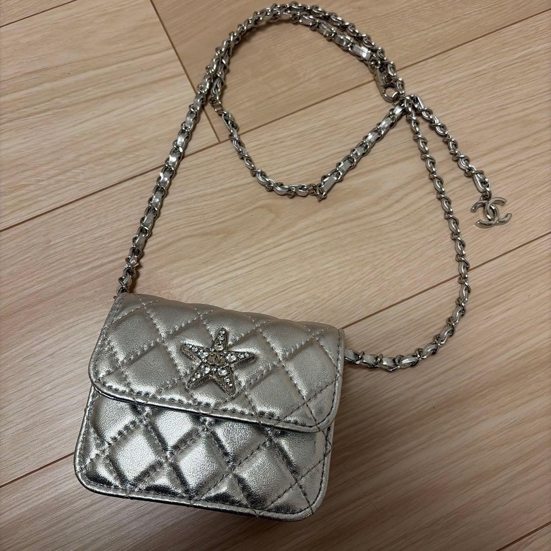 シャネル マトラッセ スターモチーフ ショルダーバッグ レディース