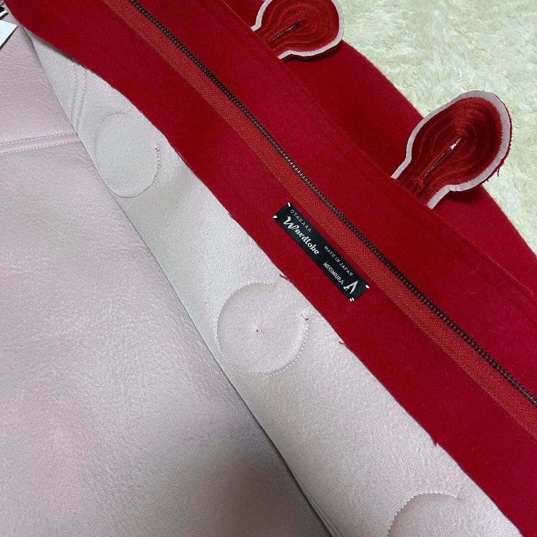 ●未使用タグ付き●MEGMIURA・メグミウラ●ダッフルコート●赤色・36サイズ