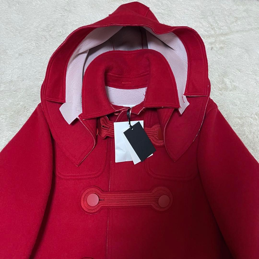 ●未使用タグ付き●MEGMIURA・メグミウラ●ダッフルコート●赤色・36サイズ