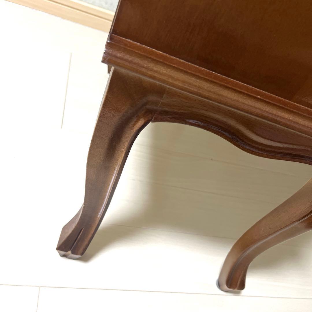 美品　イタリア製　アンティーク　家具　2段　キャビネット　猫足　象嵌　チェスト