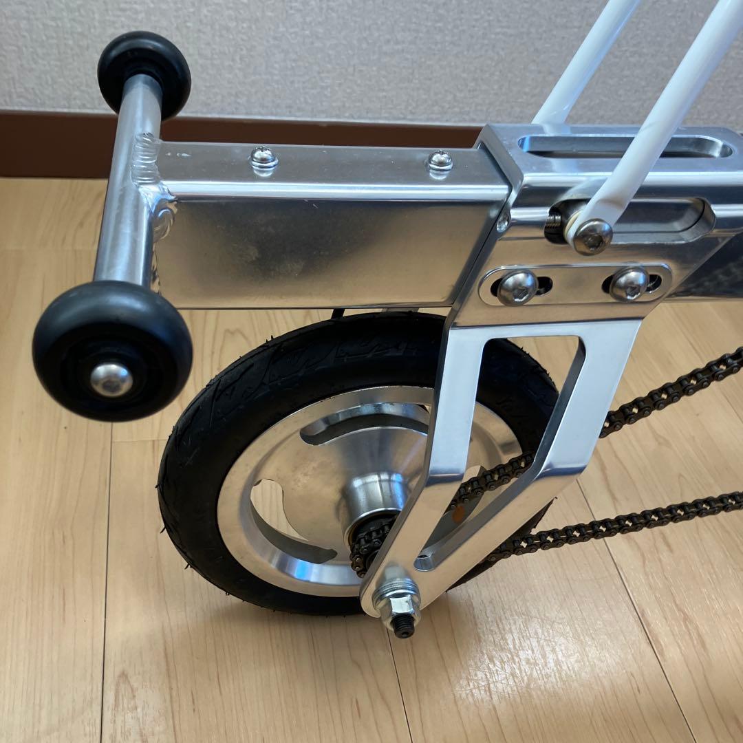 【美品】Carry me ８インチ折りたたみ自転車 シルバー