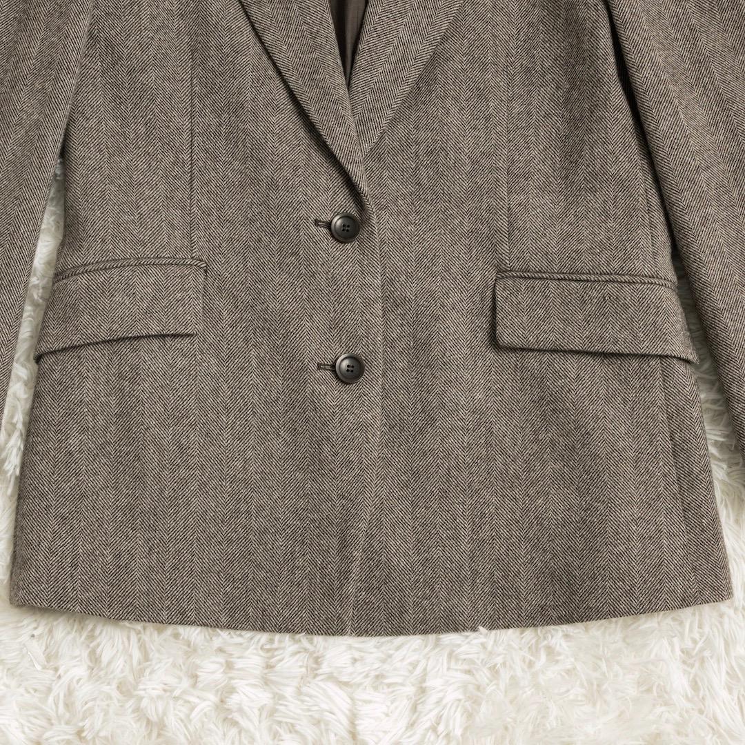 Whim Gazette 長谷川京子さんコラボ ヘリンボーンテーラードジャケット