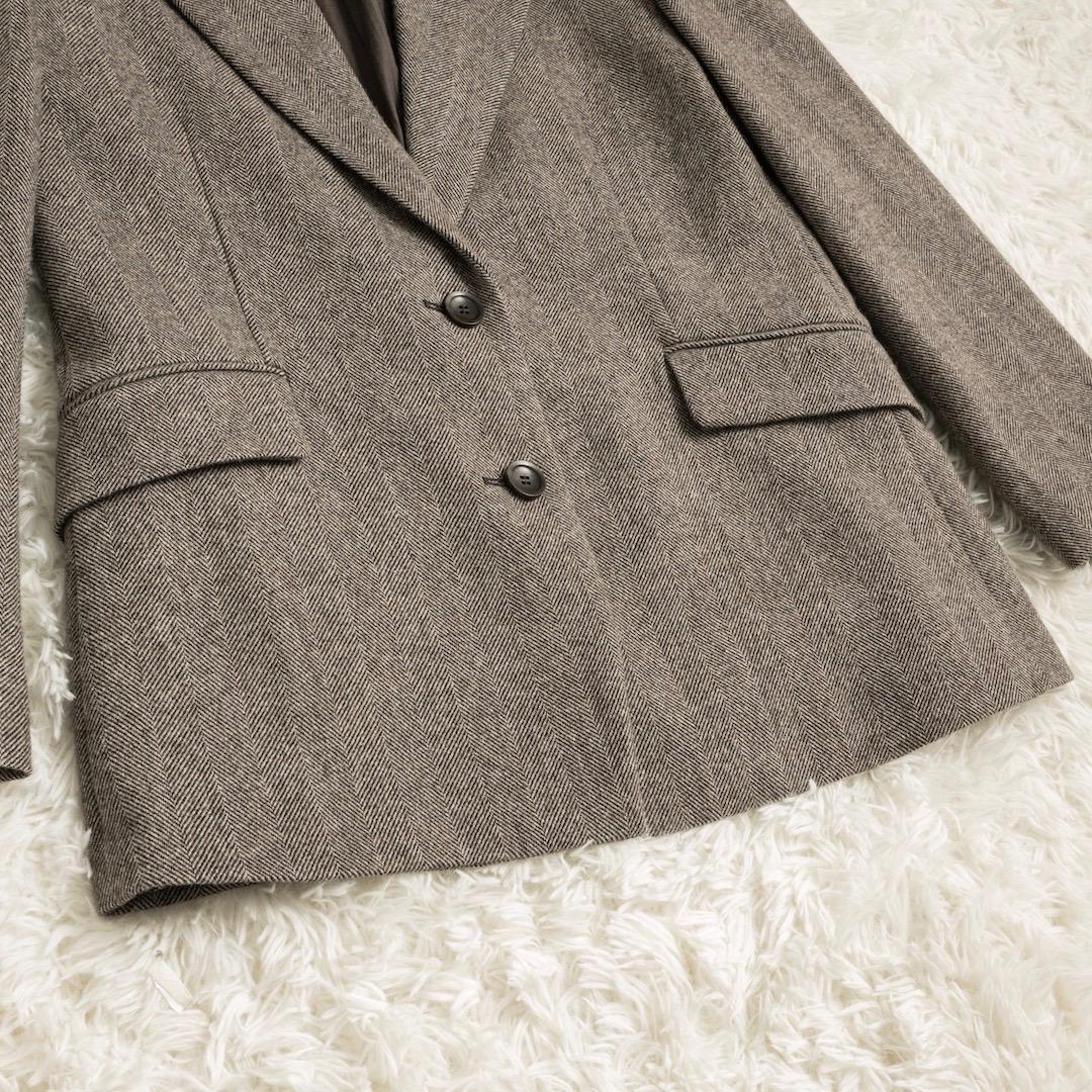 Whim Gazette 長谷川京子さんコラボ ヘリンボーンテーラードジャケット