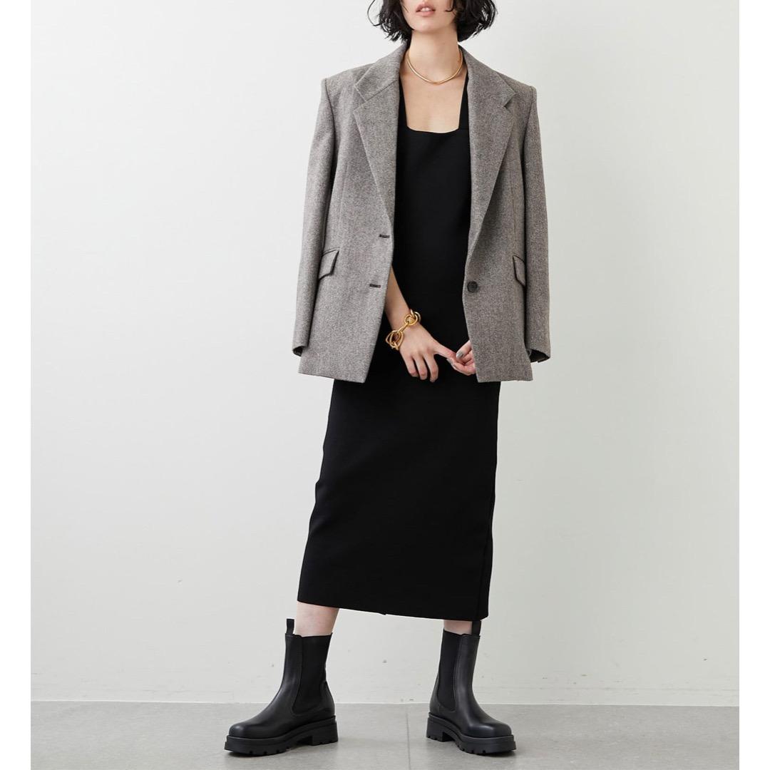 Whim Gazette 長谷川京子さんコラボ ヘリンボーンテーラードジャケット