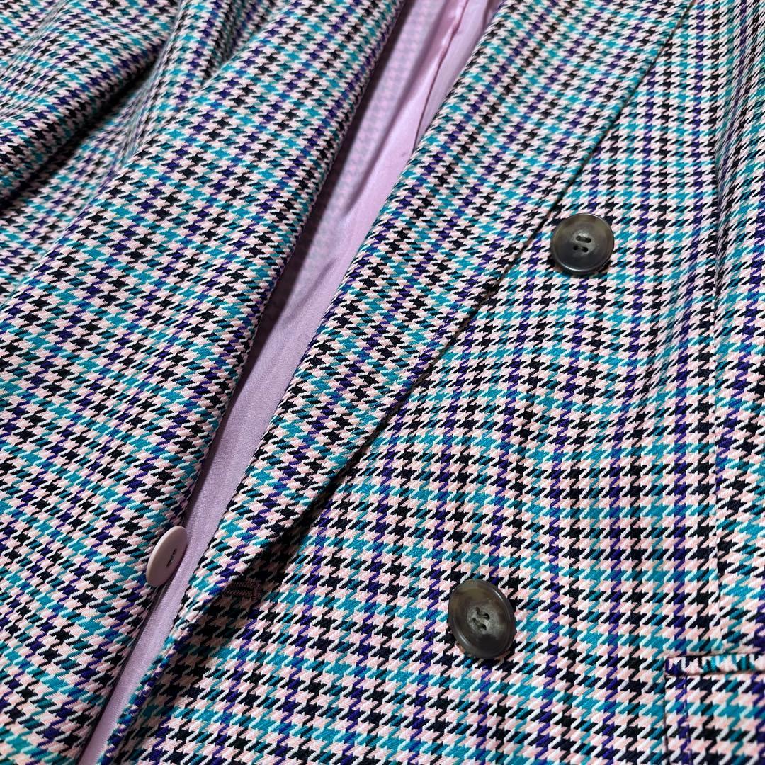 完売品✨アルアバイル リオペルカラーチェックダブルジャケット 現行品 ピンク 2