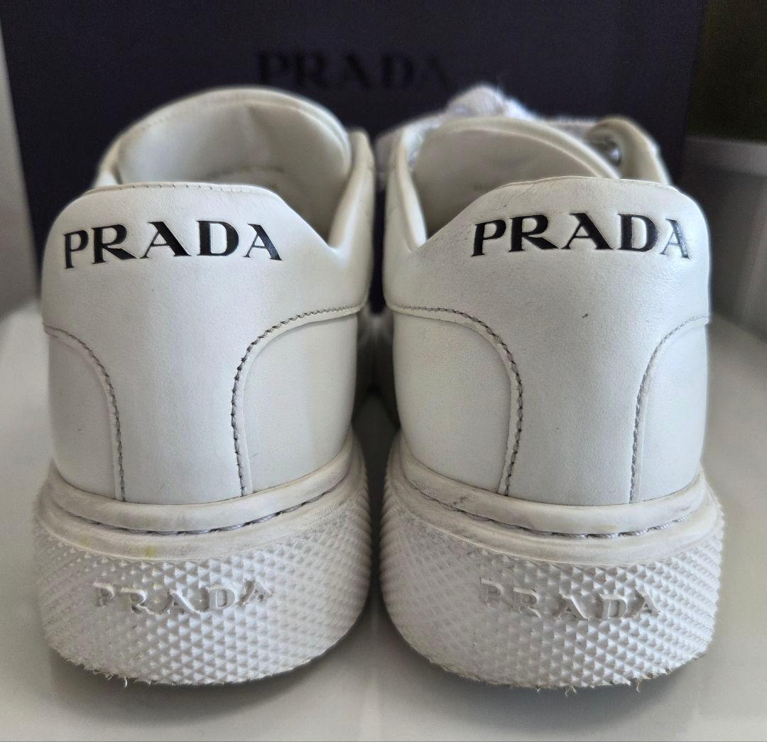 PRADA プラダ MILANO レザースニーカー ホワイト 35