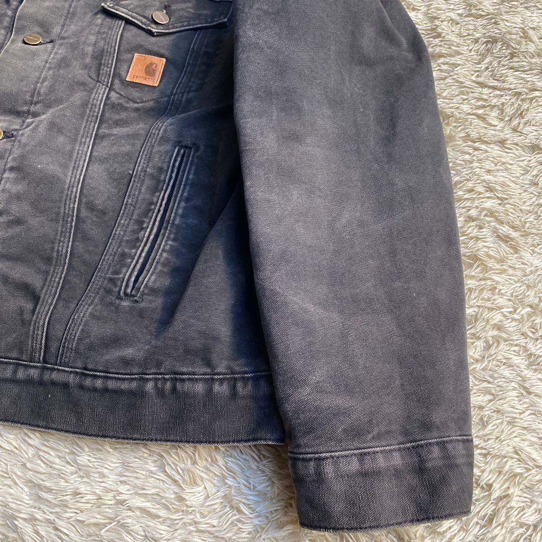 【希少】カーハート ダックトラッカージャケット XL ブラック 黒 フェード