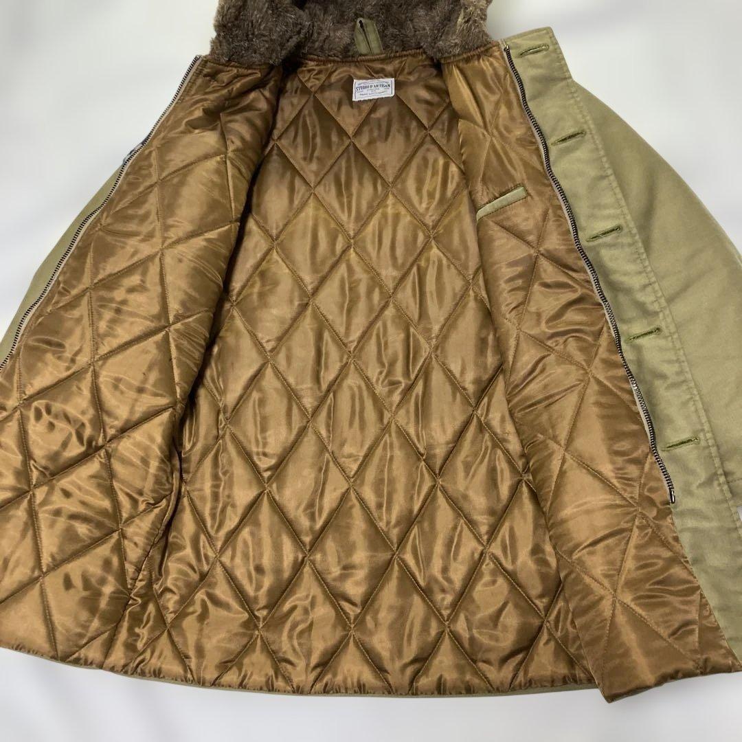 【極美品】ステュディオ ダルチザン ヘビーコットンツイルＢ－9フライトジャケット