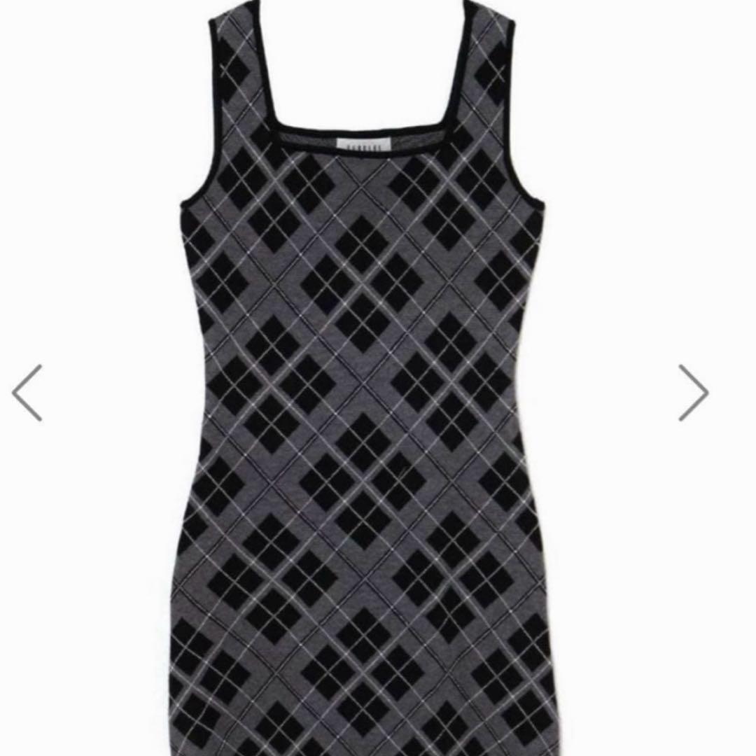 BUBBLES バブルス レースアップニットワンピース