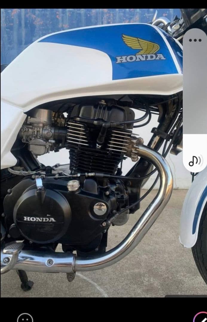 CB400n.タンク、蓋無し、錆び取り済み