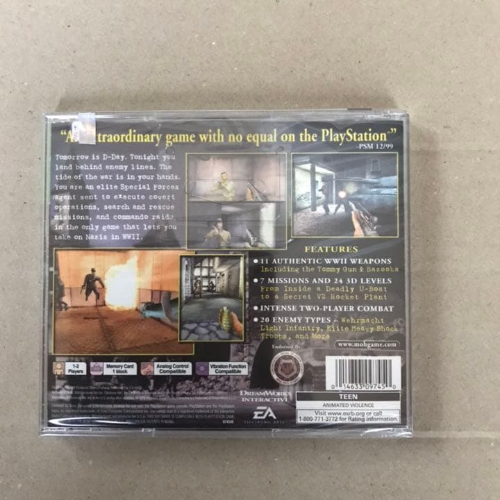 MEDAL of HONOR. 北米版　PlayStation