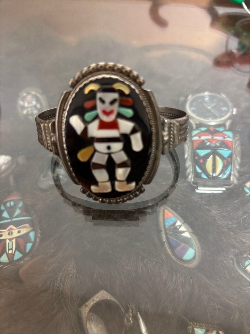 インディアンジュエリー　ズニ族　バングル　レア